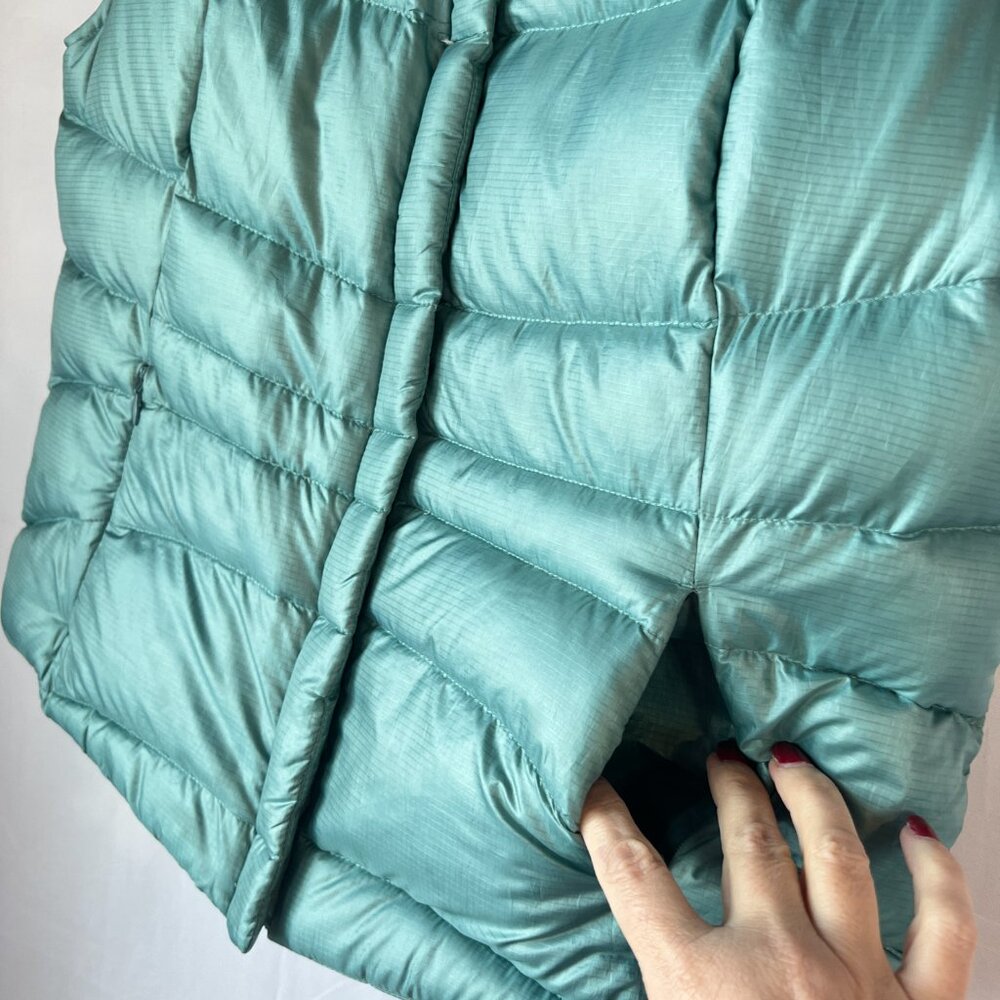 Eddie Bauer Premium Goose Down Puffer Vest – Teal | M Quiet‑lux warmth • Outdoor - Picture 3 of 8
